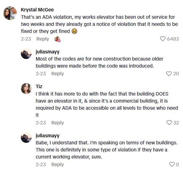 Comment 2 92 Restaurant Customer Asked To Use The Elevator After A Meal Due To Her Disability, But The Wait Staff Was Rude And May Have Violated The ADA