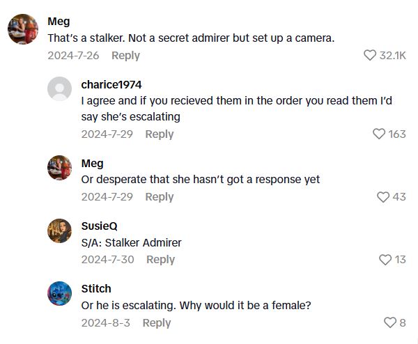 Comment 2 93 This is where it gets really weird.   Secret Admirers Can Be Flattering, But This TikTokers Experience Seems Like It Crossed A Line