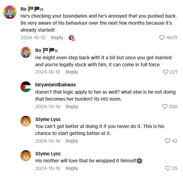 Comment 3 38 She Refuses To Wrap A Present For Her Future Mother In Law, And Now Shes Asking If Setting This Boundary Was The Right Thing To Do