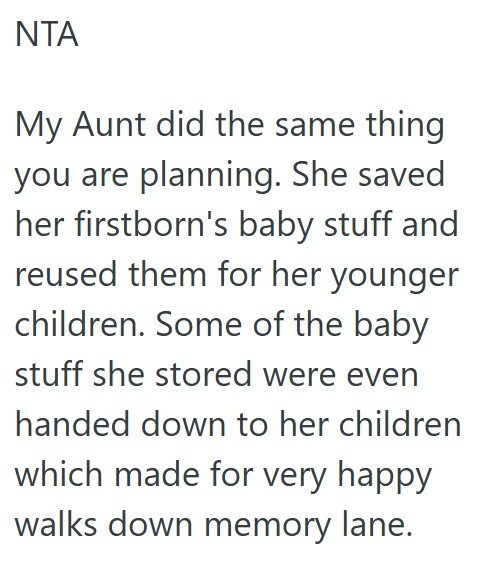 Comment 3 61 Young Mother Was Asked To Let Her Pregnant Sister In Law Borrow Her Baby Stuff, But She Doesnt Want To Because She Knows It Wont Be Cared For