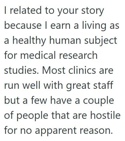 Comment 3 71 A Nurse Kept Reporting A Researcher For Dressing Inappropriately, But When Management Looked Into Things, They Found The Nurse Wasnt Doing Her Job