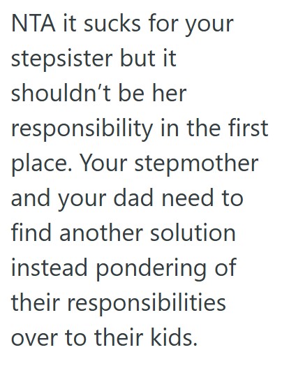Comment 3 85 Her Parents Need Someone To Walk Their Little Half Sister Home From School, But That Means That The Older Siblings Cant Participate In Sports