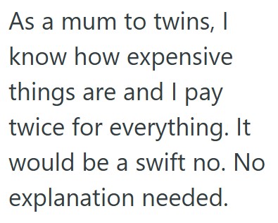 Comment 4 35 Young Mother Was Asked To Let Her Pregnant Sister In Law Borrow Her Baby Stuff, But She Doesnt Want To Because She Knows It Wont Be Cared For