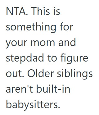 Comment 5 51 Her Parents Need Someone To Walk Their Little Half Sister Home From School, But That Means That The Older Siblings Cant Participate In Sports