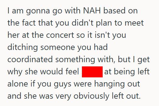 Concert 1 She Was Invited Backstage By The Band, But When Her Friend Wasn’t Picked Their Entire Friend Group Questioned Her Going Alone