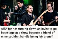 She Was Invited Backstage By The Band, But When Her Friend Wasn’t Picked Their Entire Friend Group Questioned Her Going Alone