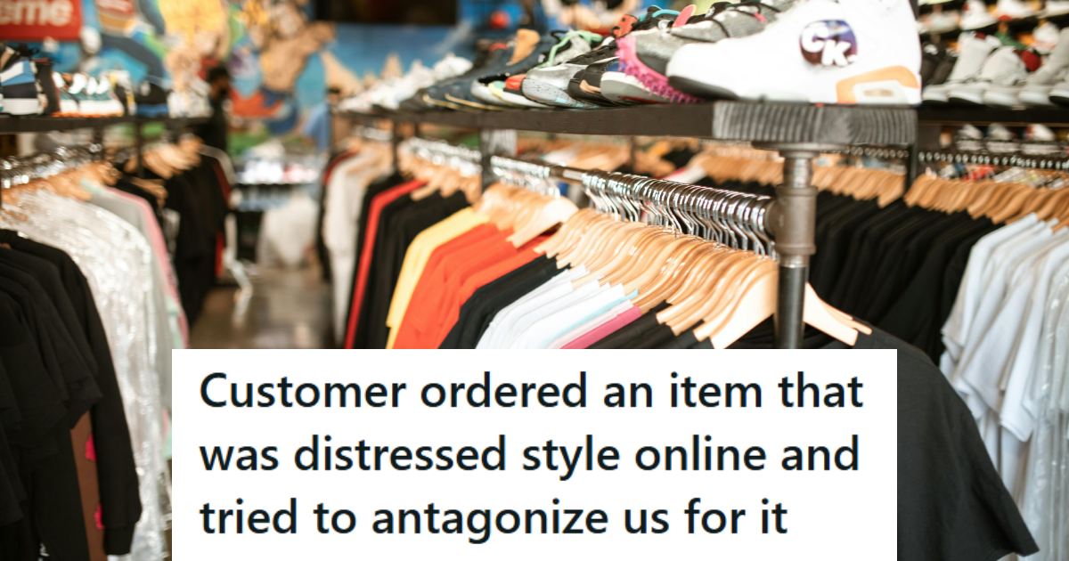 Clothing hanging on racks inside a trendy store