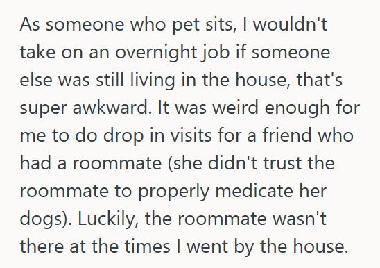 Dog Sitter 3 His Roommates Want To Hire A Live In Dog Sitter To Stay In Their Shared Apartment Even Though Their Roommate Offered To Help, And Now It’s Causing Tension