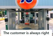Customer Insisted Her Discounted Total Was Wrong, So Gas Station Worker Adjusted The Price And She Ended Up Paying More
