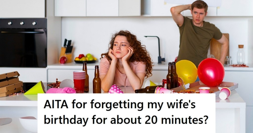 Couple upset at birthday party