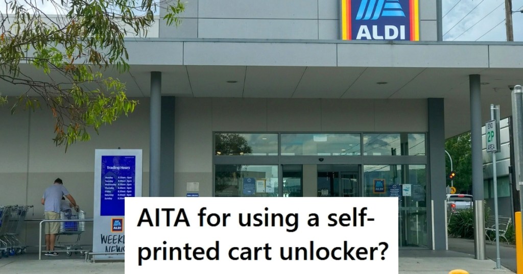 Aldi super market front