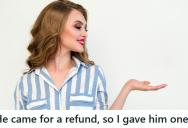 A Man Demanded A Refund For A 20-Cent Text Charge, So She Gave Him A Quarter Out Of Her Own Pocket And He Stormed Out