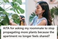 She Told Her Roommate To Stop Filling Their Shared Apartment With Dozens Of Plants, And Now The Roommate Thinks She’s Being Unreasonable