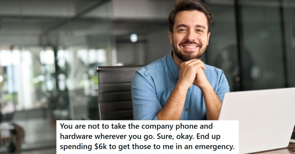 IT Professional sitting at his desk