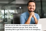 He Was Told To Leave His Laptop Behind While On Vacation, So When A Major Incident Occurred At Work, The Company Shipped Him One, Costing Thousands