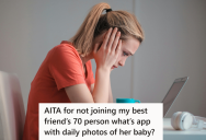 Friend Added Her To A Massive Group Chat Where She Sent Tons Of Baby Photos, But She Told Her That She Doesn’t Want To Be A Part Of It