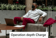 Pedestrian On A Sidewalk Won’t Make Space For This Guy And His Family To Pass On Their Bikes, So Later This Guy Farted In An Elevator With The Same Man From The Sidewalk