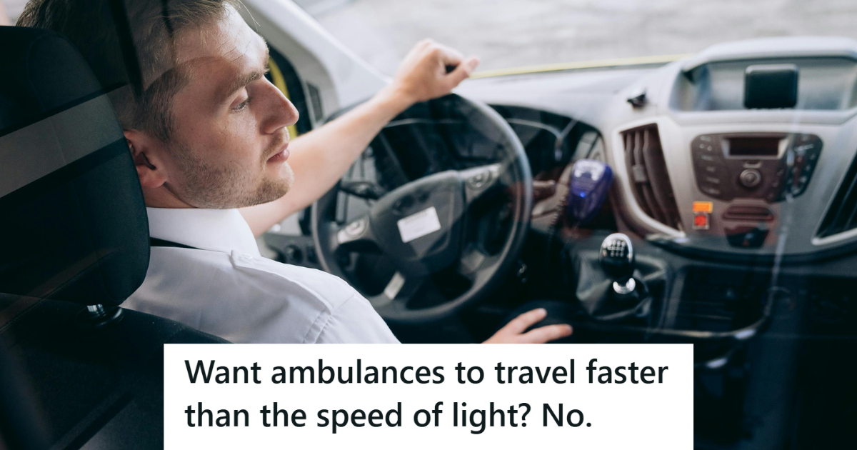 Man in white uniform driving a vehicle 