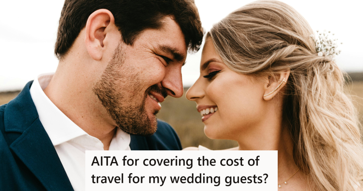 Bride and groom posing for a photograph 