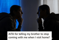 Her Annoying Twin Brother Didn’t Want Her To Meet Their Mom, So He Kept Holding Her Back Until She Threatened To Leave Him