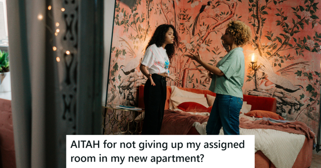 Girls arguing in a room