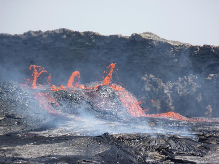 Active volcano in Afar, Ethiopia