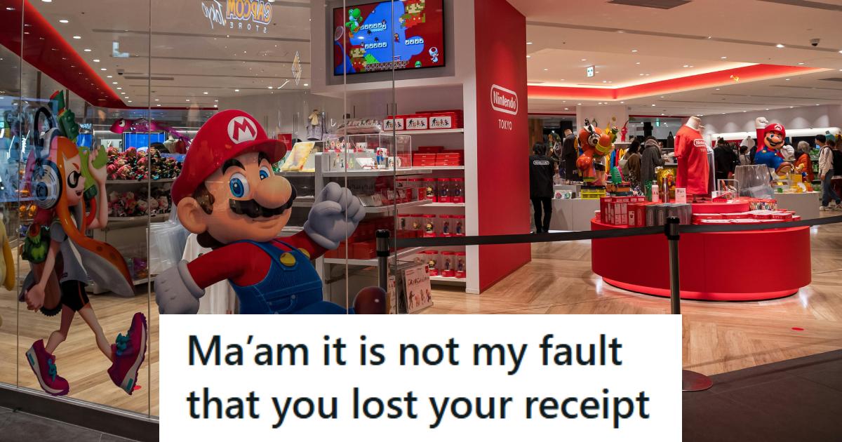 Nintendo store in Tokyo with Mario in the window