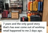 Retail Worker Thought It Was Just Another Day, But Then A Stranger Bought An Elderly Man A Suitcase For His First Trip Home In Twenty Years
