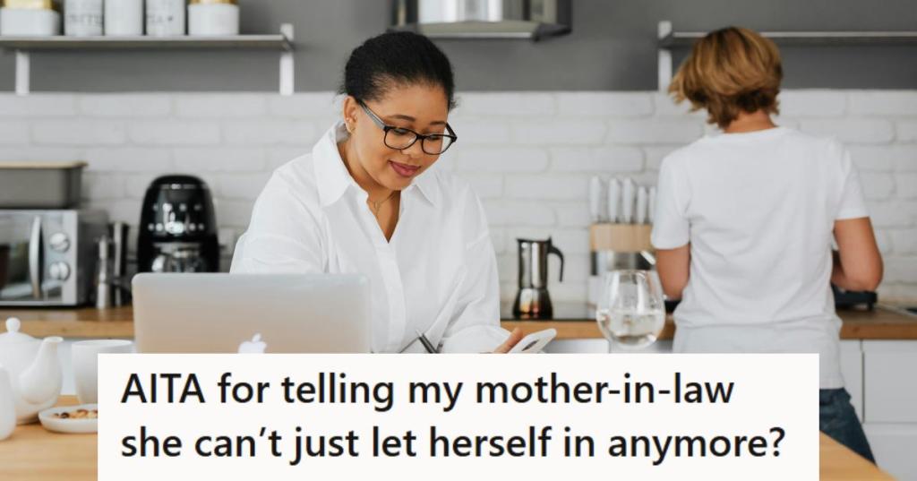 Woman working in her kitchen as her MIL barges in unannounced