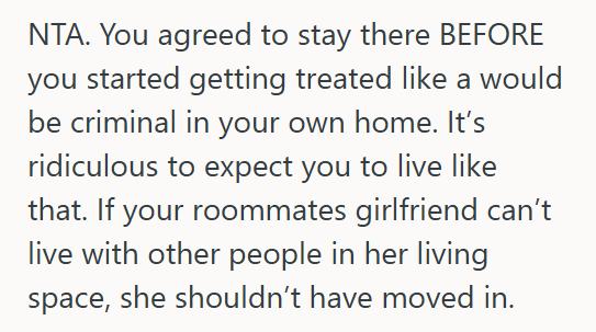 Moving Out 1 His Roommate’s Girlfriend Kept Accusing Him Of Being Creepy, So Hes Planning To Move Out Mid Lease And Stick Them With Full Rent