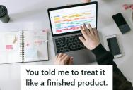 IT Asked An Employee To Test A New Computer Interface, So He Treated It Like A Finished Product And The Redesign Was Never Implemented