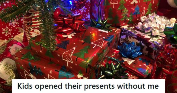 Gifts wrapped neatly and placed under the Christmas Tree for the kids