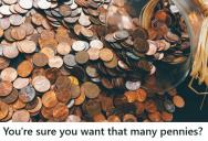 Bank Customer Demanded Hundreds Of Dollars In Pennies To Spite A Business, But Ended Up Having To Lug Them Back To The Bank Himself When They Wouldn’t Accept Them