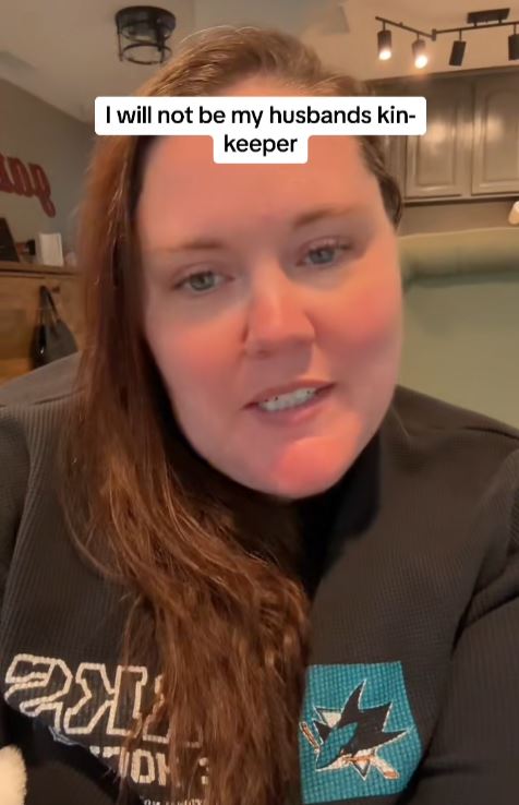 Woman talking to TikTok