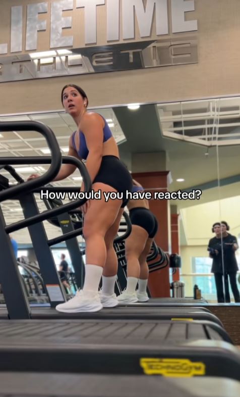 Woman on the tredmill