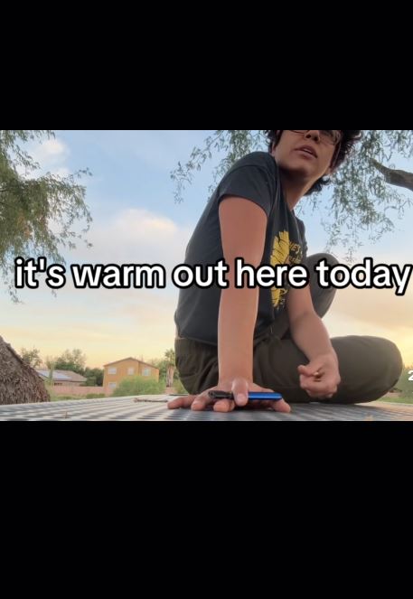 Awkward woman at the park