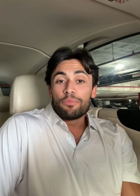 Man in the car talking about stalker