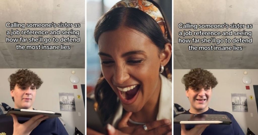 Prank call taking place