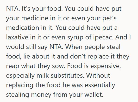 Real Milk He Refilled His Almond Milk Container With Real Milk To Catch His Lactose Intolerant Roommate Stealing His Food, And Now The Guy Wants Him Kicked Out