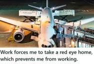 Company Forced Employee To Take A Red Eye To Save Money, But Lost An Entire Day Of Productivity In The Process