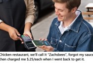 Restaurant Forgot $4 Worth Of Sauce For His Party And Then Charged Him For Them, So He Bought Them One By One On His Credit Card In Revenge