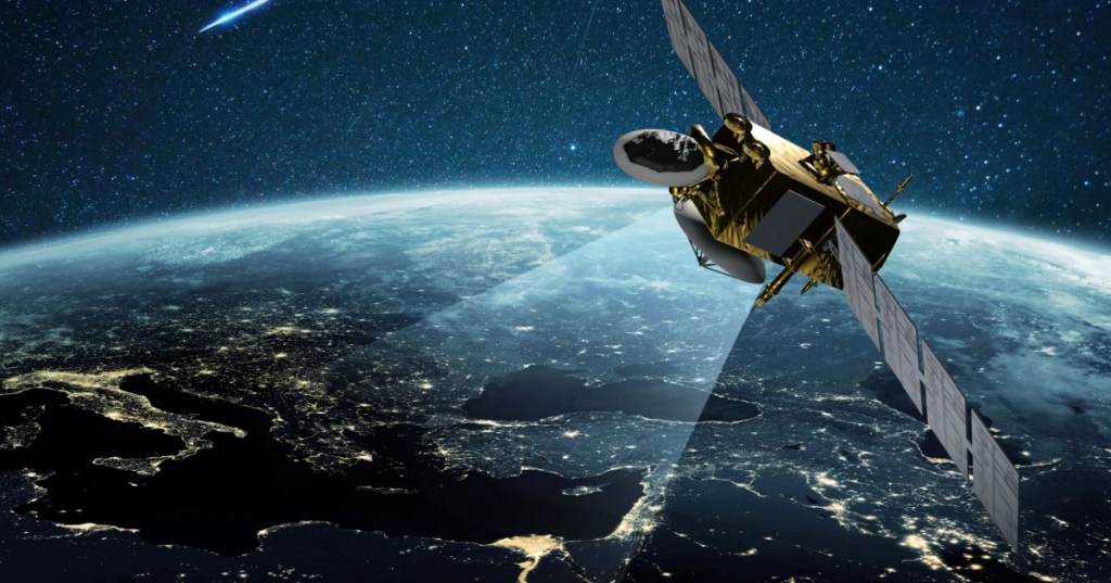 Satellite over Earth