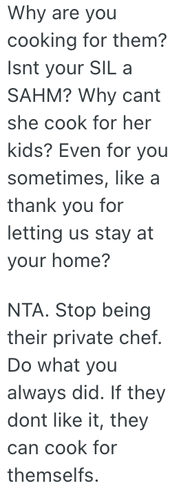 Screenshot 2025 08 02 at 9.09.18 AM Shes Letting Her Sister in Law Stay With Her For A While, But She Refuses To Cook Specific Meals For Her Nephew