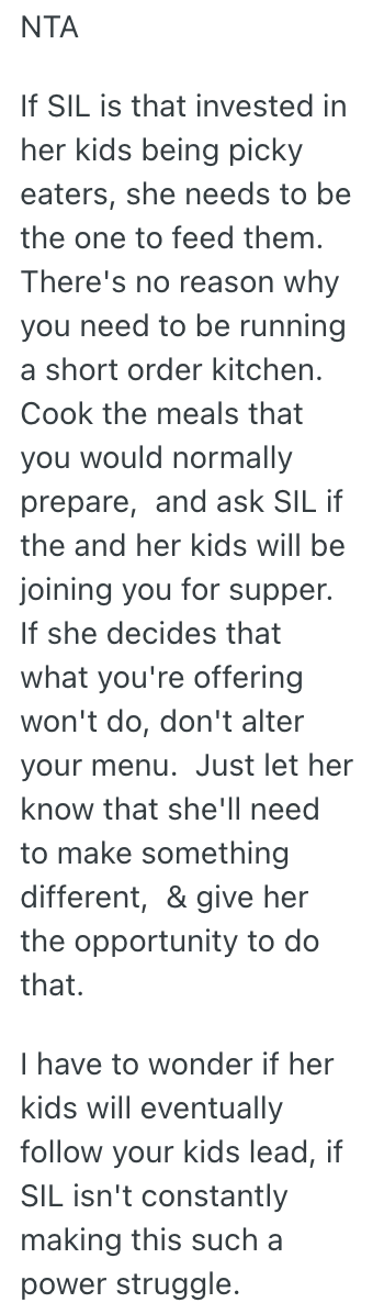 Screenshot 2025 08 02 at 9.09.43 AM Shes Letting Her Sister in Law Stay With Her For A While, But She Refuses To Cook Specific Meals For Her Nephew