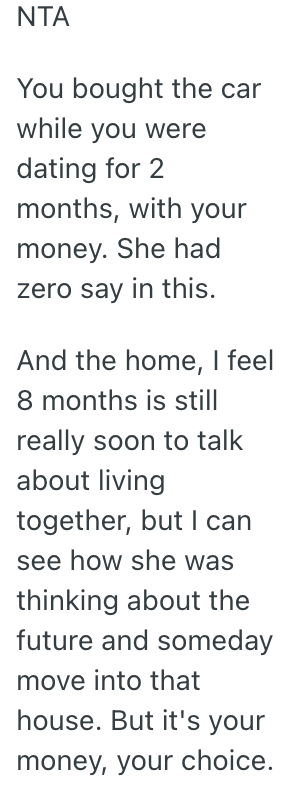 Screenshot 2025 08 02 at 9.23.21 AM Boyfriend Just Bought A Car And Is About To Buy A House, But His Girlfriend Is Really Upset Because Hes Not Discussing These Purchases With Her First
