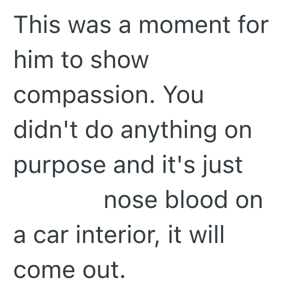 Screenshot 2025 08 03 at 1.02.13 PM She Sneezed In Her Boyfriends Car While She Had A Nosebleed, And Now He Wont Speak To Her