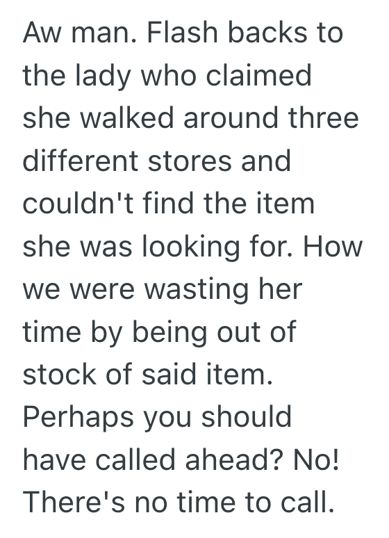 Screenshot 2025 08 03 at 2.02.06 PM Employee Told A Customer An Item Was Sold Out, But The Customer Turned Their Explanation Into An Endless Debate