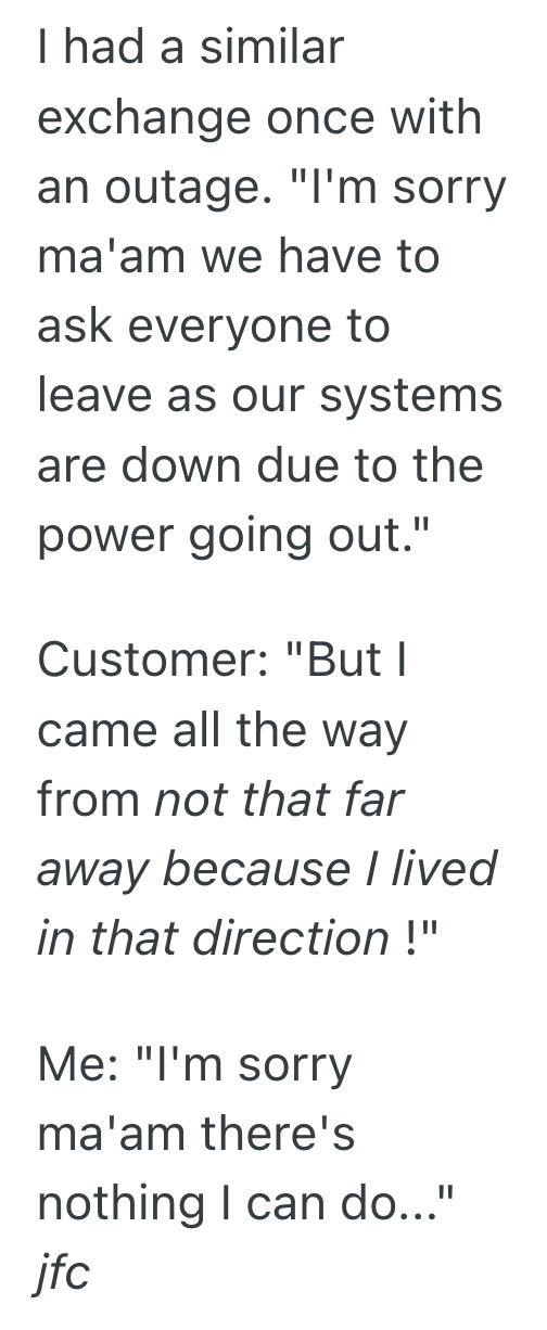 Screenshot 2025 08 03 at 3.23.00 PM A Store Lost Power Without Warning, So Customers Started Asking The Cashier Ridiculous Questions They Had No Way Off Answering