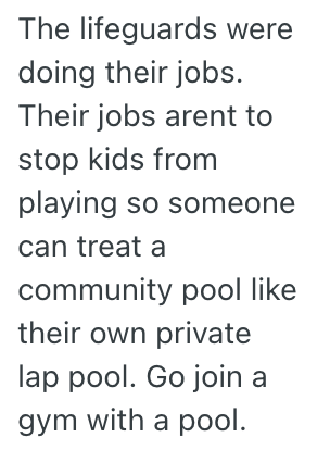 Screenshot 2025 08 03 at 7.58.32 AM Kids At A Public Pool Kept Interrupting Their Lap Swimming, So They Sounded Off On The Lifeguard And Parents