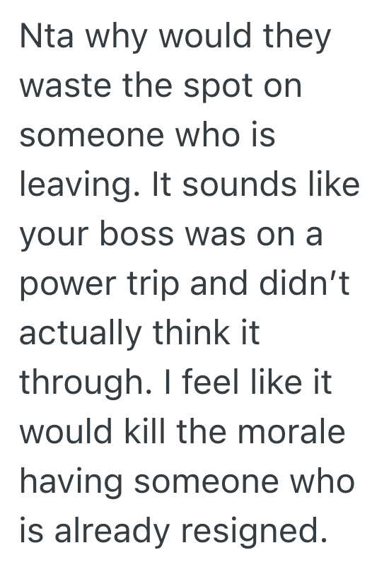 Screenshot 2025 08 03 at 9.39.45 PM Employee Resigns, But The Boss Still Expects Them To Go To A Company Training During Their Last Days